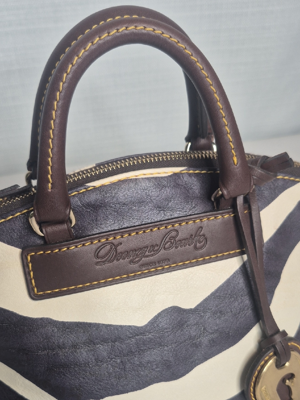 Dooney & Bourke Small Zebra Print Bag - Picture 4 of 17